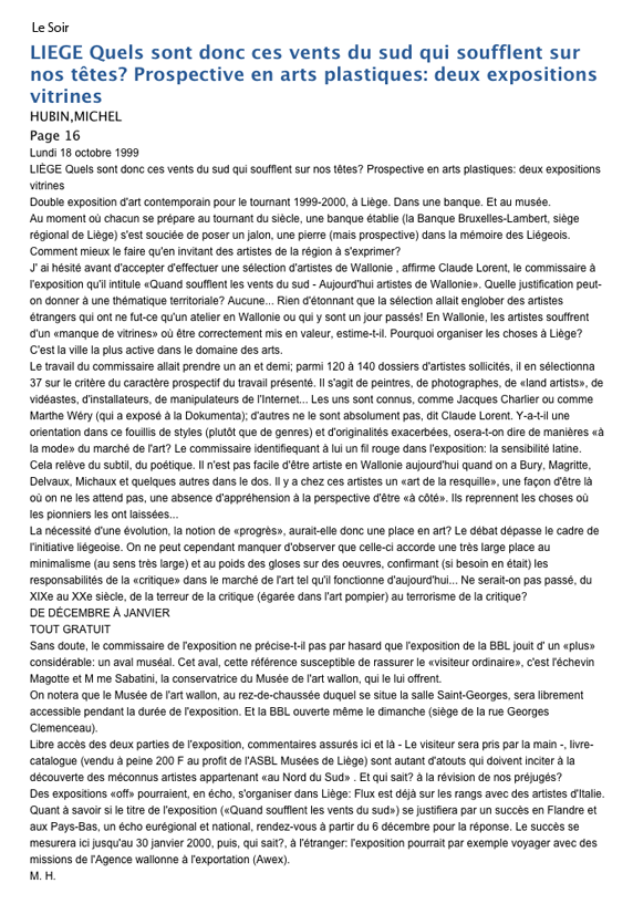 Le soir aplati